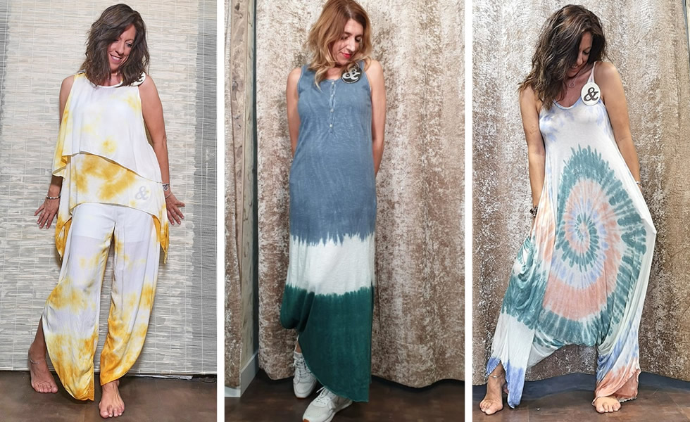 Instalaciones presentación Marina Estampados Tie Dye, la moda hippie que vuelve esta temporada - Belleza IDEAL